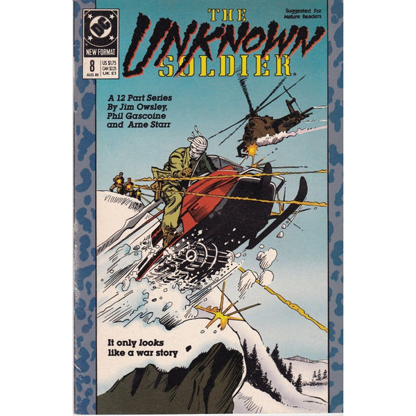 Comic Book, The Unknown Soldier, Number 8, August 1989, DC Comics,  Comic, Comic Books, Comic,  Comics, DC, Comic Book