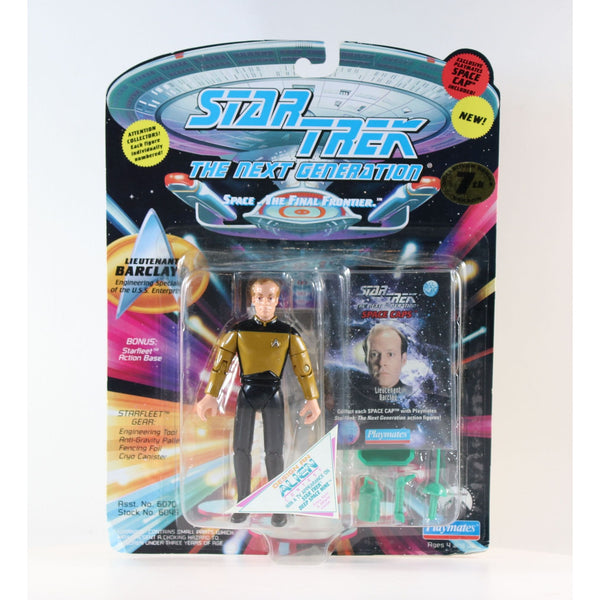 Lieutenant Barclay Action Figure, Star Trek Next Generation 6070-6045 Space Cap
