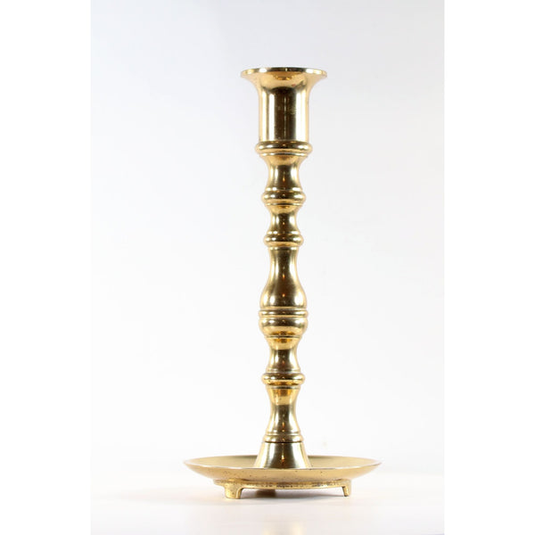 Valsan Brass Candlestick Holder  9" Made in Portugal 1980s