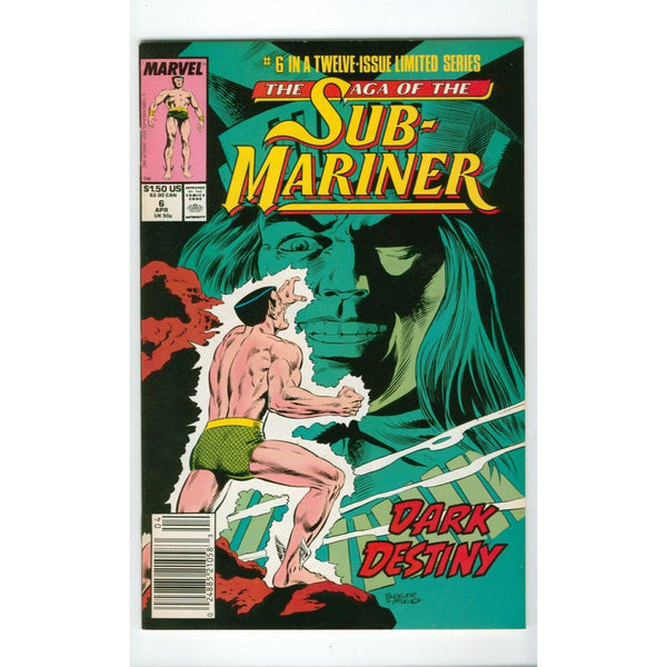 Vintage Saga of the Sub-Mariner Comic, Volume 1 Number 6, 1989, Marvel Comics, Subby, Bill, Personal View, Bill Everett, Namor, Torch