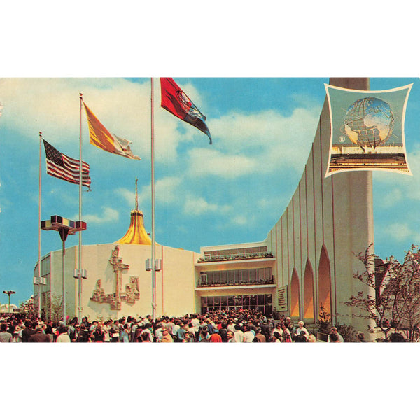 Postcard The Vatican Pavilion, New York World's Fair, 1964-1965 Vintage Chrome Posted 1939-1970s