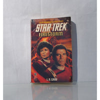 Vintage Paperback Book Star Trek The Original Series Firestorm Pocket Books 1994 - Federation - Captain Kirk - Enterprise - Elasian Dohlman