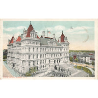 Postcard State Capitol, Albany N.Y. Vintage White Border Posted 1917-1929