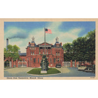 Postcard Illinois State Penitentiary, Menard, Illinois Linen Unposted 1930-1950