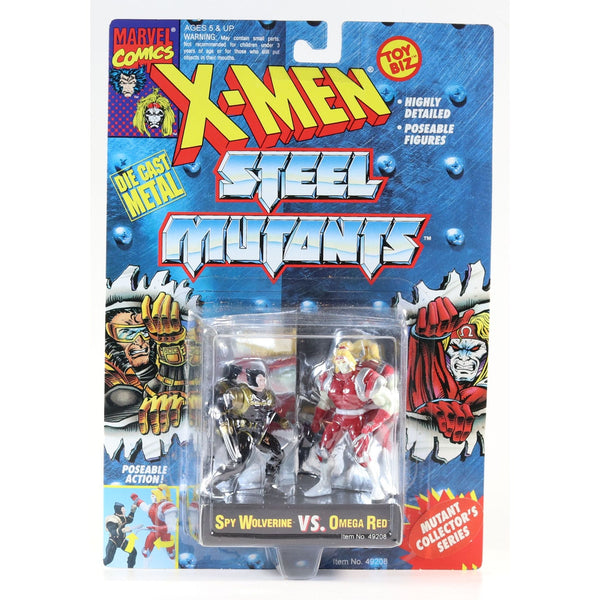 X-MEN Steel Mutants Juggernaut vs Cyclops Action Figures 1994 SEALED