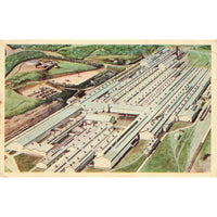 Postcard The Pittsburgh & Lake Erie Railroad Company Chrome Unposted 1939-1970s