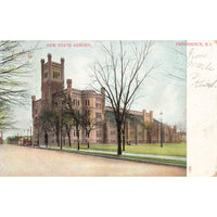 Postcard New State Armory, Providnece, R.I. Vintage Undivided Back Posted 1908