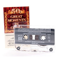 Cassette Tape Vintage 50 Greatest Moments in Opera 1992 Beautiful Music Company