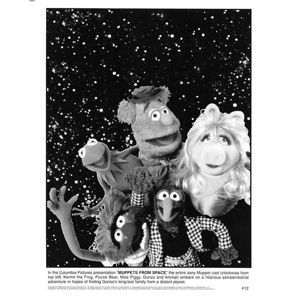 Photograph The Move Muppets From Space 1998 Vintage 8x10 Black & White Promotional Photo, Star Photograph, Hollywood Décor