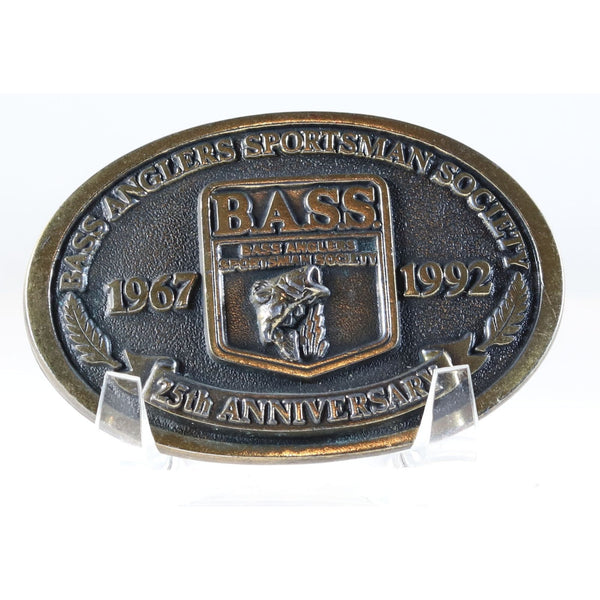 Belt Buckle Bass Anglers Sportsman Society 25th Anniversary 1992