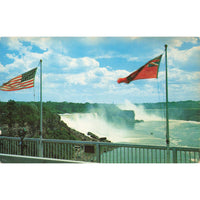 Postcard Niagara Falls from Borderpoint of Rainbow Bridge Chrome Unposted