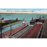 Postcard One Of The Coal and Iron Ore Loading Docks, Toledo, Ohio 10 Linen Unposted 1930-1950