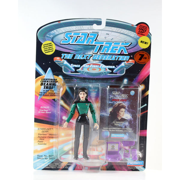 Action Figure, Star Trek Next Generation Lt Commander Deanna Troi 6070-6035 Space Cap 7th Season