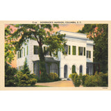 Postcard Governor's Mansion, Columbia, S.C. Vintage Linen Unposted 1930-1950