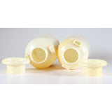 Plastic Cream and Sugar Set Off White 5.5” Made In Sapulpa OK USA Vintage Plastiques
