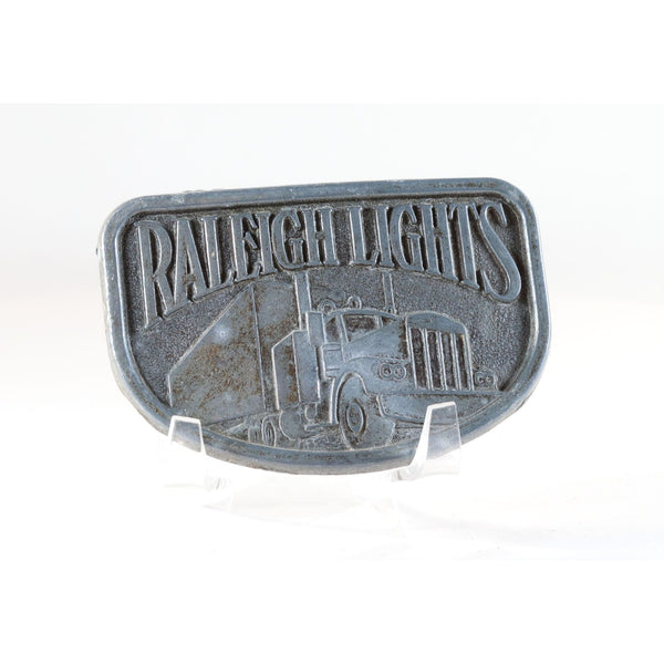 Belt Buckle Raleigh Lights Cigarettes Tobacco Trucking Solid Metal Buckle