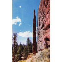 Postcard Chimney Rock, Cody Road to Yellowstone, Wyoming Vintage Chrome Unposted 1939-1970s