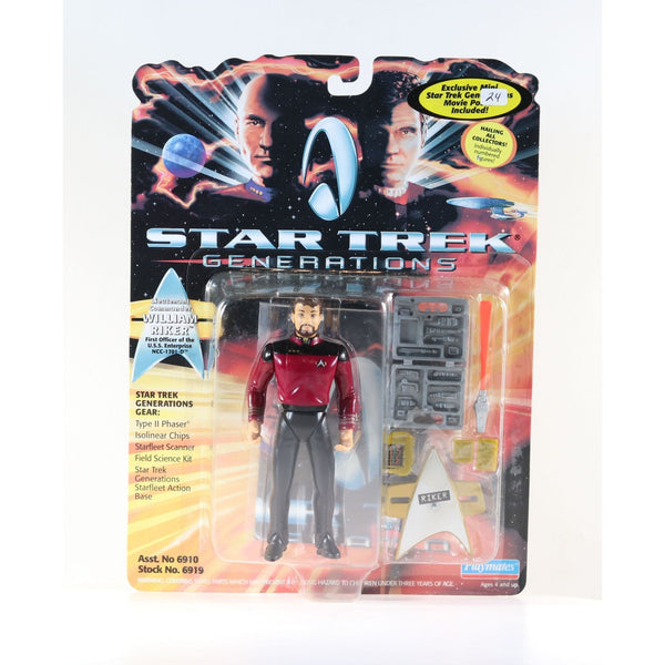 Star Trek Generations Lieutenant Commander William Riker Action Figure 1994 Vintage Toy