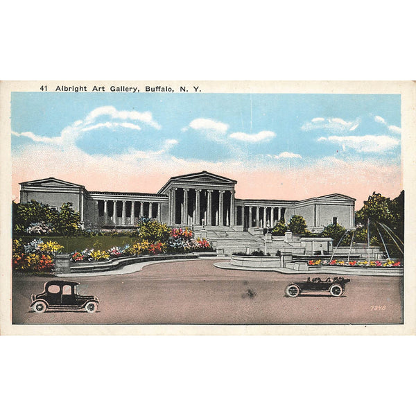 Postcard Albright Art Gallery, Buffalo, N.Y. 41 Vintage White Border 1917-1929 Unposted