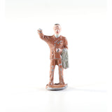Vintage Barclay Manoil Type Lead Figure Man Carrying Coat 1950s 1.5" Tall, Lead Cast Toy, Hand Painted, Vintage Toy