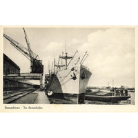 Postcard Bremerhaven Im Kaiserhafen Vintage RPPC Unposted