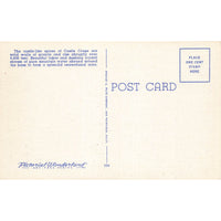 Postcard Castle Crags State Park, Sacramento Canyon, California Linen Unposted 1930-1950