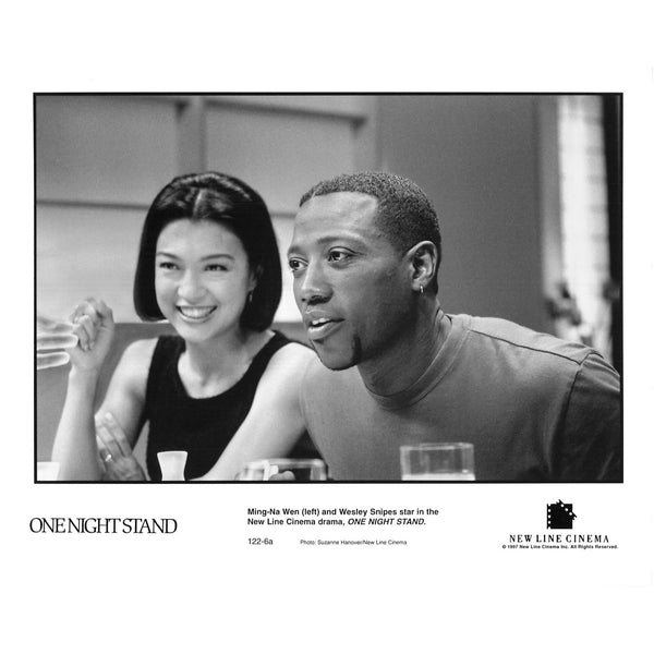 Photograph One Night Stand 8x10 Black and White Promotional Photo 1997 Wesley Snipes, Ming-Na, Not Autographed