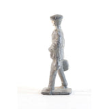 Vintage Barclay Manoil Type Lead Figure Man In Gray Suit and Hat 1950s 2.25" Tall, Original Paint, Lead Cast Toy, Hand Painted, Vintage Toy