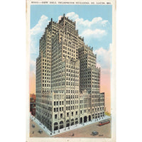 Postcard New Bell Telephone Building St. Louis MO R1034 Vintage White Border Unposted 1917-1929