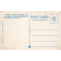 Postcard Columbia Hospital, Milwaukee, Wis White Border Unposted 1917-1929