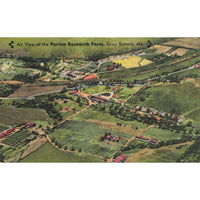 Postcard Air View of the Purina Research Farm, Gray Summit, Mo. Vintage Linen Unposted 1930-1950
