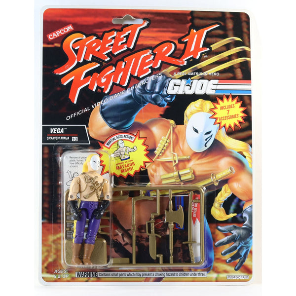 Vega G.I. Joe Street Fighter II 2 Figure Hasbro Capcom 1993 Vintage
