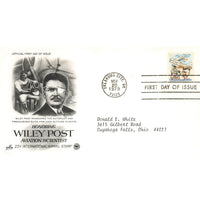 First Day Cover Honoring Wiley Post Aviation Scientist Oklahoma OK Nov 20 1979