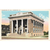 Postcard Clearwater City Hall, Clearwater, Fla. White Border Unposted 1917-1929