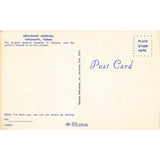 Postcard Methodist Hospital, Indianapolis, Indiana Chrome Unposted 1939-1970s