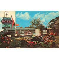 Postcard Two State Motel, Texarkana, Texas Vintage Chrome Unposted 1939-1970s
