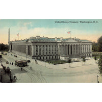 Postcard United States Treasury, Washington, D.C. Vintage Divided Back Unposted