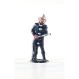 Barclay Manoil Type Lead Figure, Fireman, 1950s, 1.75" Tall, Original Paint, Lead Cast Toy, Hand Painted