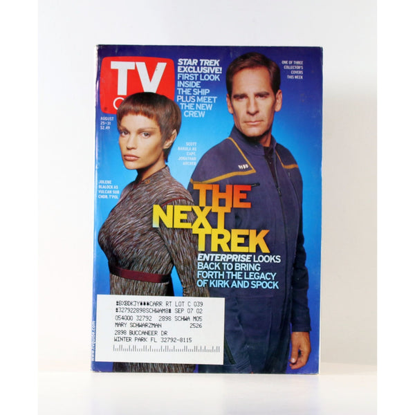Vintage TV Guide Science Fiction The Next Trek August 25 2001 Scott Bakula