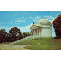 Postcard Vicksburg National Military Park Illinois State Memorial Chrome