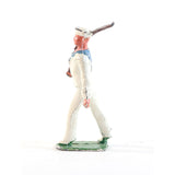 Britain's Lead Figure, Vintage Sailor Carrying Rifle 1950s, 2" Tall, Original Paint, Lead Cast Toy, Hand Painted