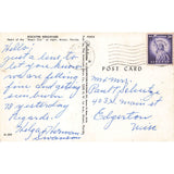 Postcard Biscayne Boulevard, Miami, Florida Vintage Chrome Posted 1950s