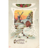 Postcard Christmas Wishes Vintage Divided Back Posted 1911