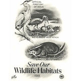 First Day Cover Save Our Habitats Wetllands and Greenlands 1981 Reno Nevada