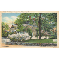 Postcard V.F.68 - Washington Headquarters, Valley Forge, Pa.  Linen Unposted 1930-1950