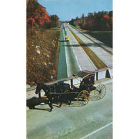 Postcard Pennsylvania Turnpike Worlds Most Scenic Highway Amish Lancaster County C10707