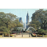 Postcard Logan Circle, Philadelphia The Quaker City 313,  Vintage RPPC Unposted