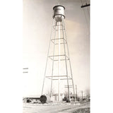 Postcard Water Supply Tower, Hardin, Montana B-588 Vintage RPPC Unposted