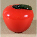 Vintage Art Glass Hand Blown Glass Red Tomato 1970s Glass Art Table Decor