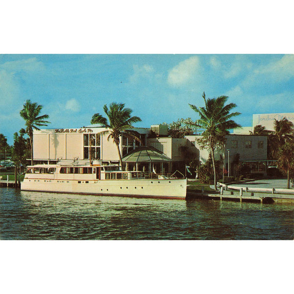 Postcard Creighton's Restaurant, Intracoastal Waterway, Fort Lauderdale, Florida Vintage Chrome Unposted 1939-1970s